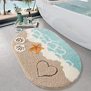 LUMI Soft and Absorbent Beach Bathroom Rug
