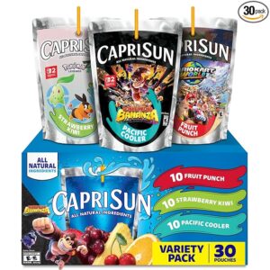 Capri Sun Fruit Punch, Strawberry Kiwi and Pacific Cooler Flavored Juice Drink