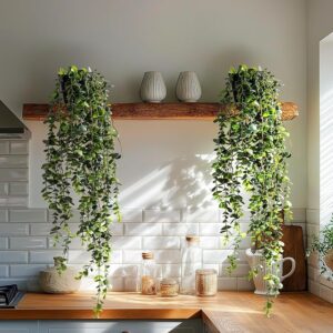 Artificial Hanging Plant 2 Pcs Faux Plant