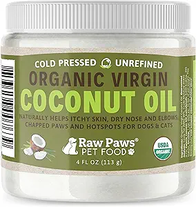 Raw Paws Virgin Organic Coconut Oil for Dogs & Cats